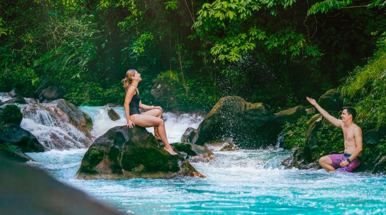 Rio Celeste Waterfall and rainforest tour